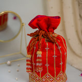 AISHA LONG STRIPE POTLI