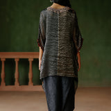 AMBER KAFTAN DHOTI SET
