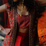 KANCHAN JACKET BUSTIER SKIRT SET