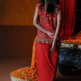 KANCHAN JACKET BUSTIER SKIRT SET