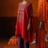 GENDA TUNIC PANT SET - RED