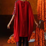 GENDA TUNIC PANT SET - RED