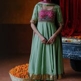 JAUI ANARKALI PANT DUPATTA SET
