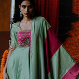 JAUI ANARKALI PANT DUPATTA SET