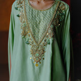 APRAJITA TUNIC DHOTI SET - MINT GREEN