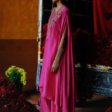 APRAJITA TUNIC DHOTI SET - RANI