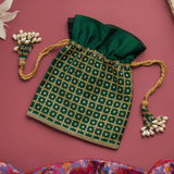 NAAZ CHECKS AND DOTS POTLI