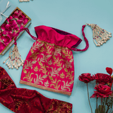 SABAI FLORAL PATTERN POTLI
