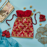 SABAI FLORAL PATTERN POTLI