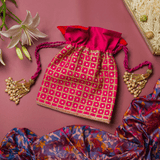 NAAZ CHECKS AND DOTS POTLI