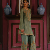 KESARI KURTA PANT DUPATTA SET