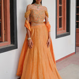 NALANDI LEHENGA BLOUSE DUPATTA SET