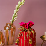 AISHA LONG STRIPE POTLI