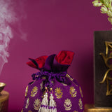 RIDAYA FLORAL MOTIF POTLI