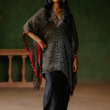 AMBER KAFTAN DHOTI SET