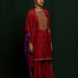 LAILA KURTA SHARARA DUPATTA SET