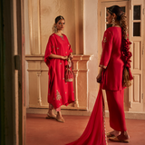 AAHELI KAFTAN & PANT SET
