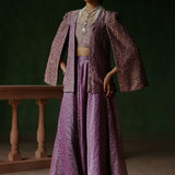 HOOR JACKET BUSTIER DHOTI SET