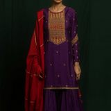 LAILA KURTA SHARARA DUPATTA SET