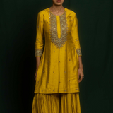 MEHER KURTA SHARARA DUPATTA SET