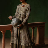 USHA JACKET BUSTIER SHARARA SET